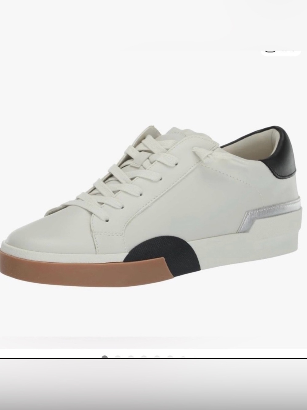DV by Dolce Vita ‘ Harryson’ Black and Warm White Sneakers 7.5